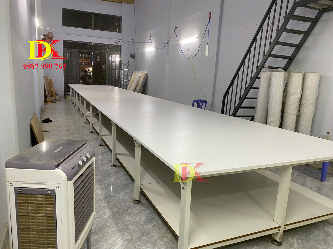 Cải tạo lật mặt dán formica bàn cắt